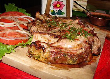 Corte de Carne del restaurante don asado