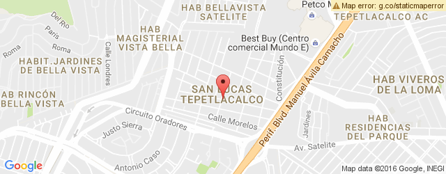 Mapa de ubicación de MESÓN DEL MARISCO, SATÉLITE