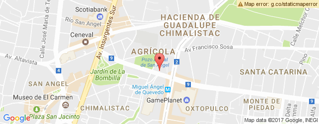 Mapa de ubicación de LA CUPCAKERÍA, MIGUEL ÁNGEL DE QUEVEDO