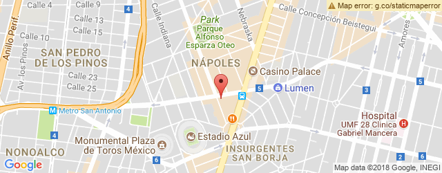 Mapa de ubicación de CENTRAL DE PIZZAS, NÁPOLES