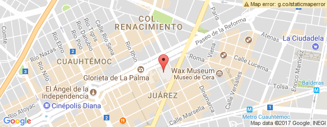 Mapa de ubicación de LA CIUDAD DE COLIMA, REFORMA 222