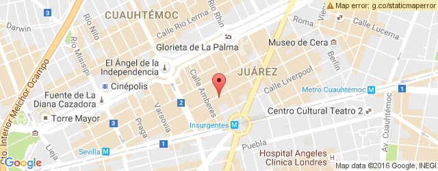 Mapa de ubicación de VERANDA BISTRO, HOTEL GENEVE