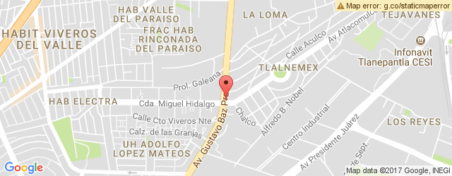 Mapa de ubicación de EL TINACAL, TLALNEPANTLA