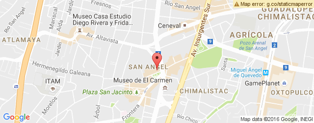 Mapa de ubicación de EMPANADERÍA, MERCADO DEL CARMEN