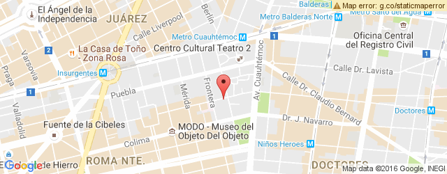 Mapa de ubicación de FRIDA DE LA ROMA
