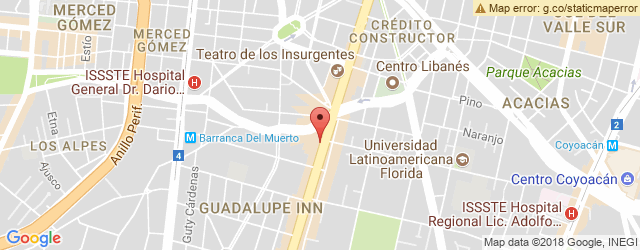 Mapa de ubicación de EL DESVAN, INSURGENTES