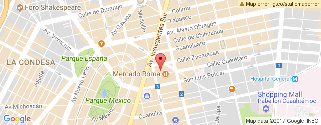 Mapa de ubicación de THEUREL & THOMAS, MERCADO ROMA
