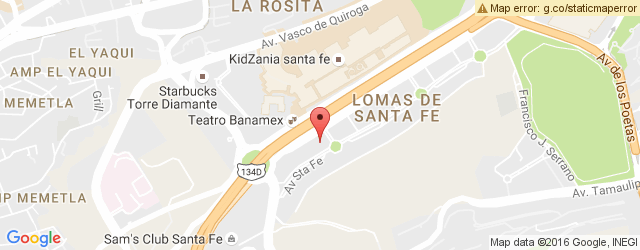 Mapa de ubicación de TORTAS LA CASTELLANA, CENTRO COMERCIAL SANTA FE