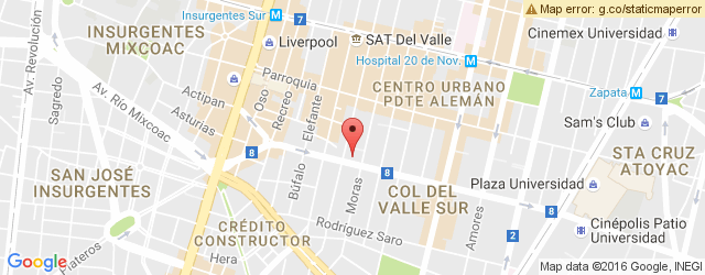 Mapa de ubicación de EL POLLO EXPRESS
