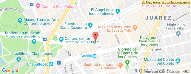 Mapa de ubicación de TAQUERÍA LA PALMERA
