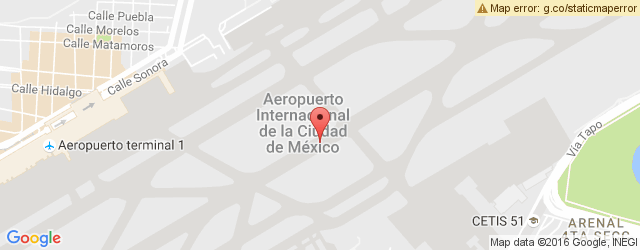 Mapa de ubicación de SBARRO, AEROPUERTO T-1
