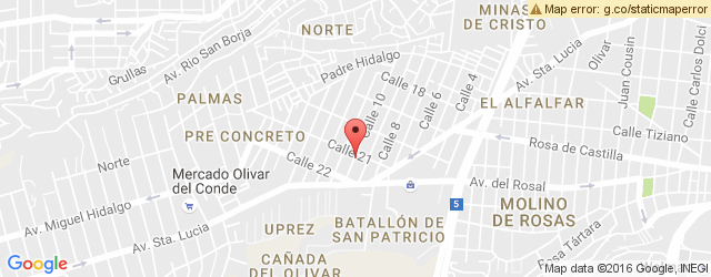 Mapa de ubicación de HAMBURGUESERÍA, SAN PEDRO DE LOS PINOS
