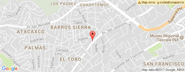Mapa de ubicación de MANIA'S PIZZA, SAN JERÓNIMO