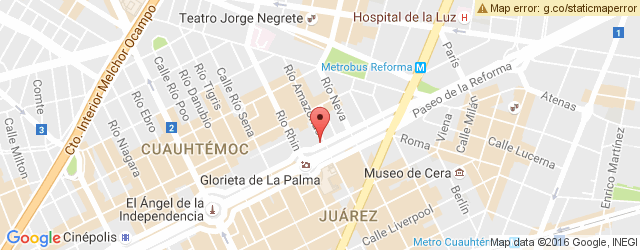 Mapa de ubicación de CAFÉ GARAT, REFORMA