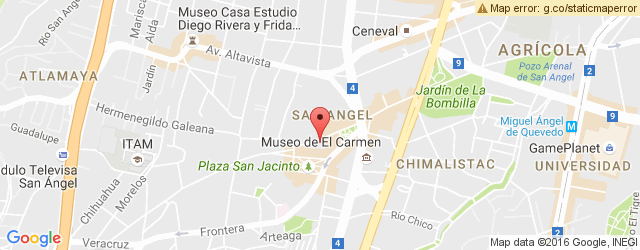Mapa de ubicación de EL SABOR DE SAN ÁNGEL, MERCADO DEL CARMEN