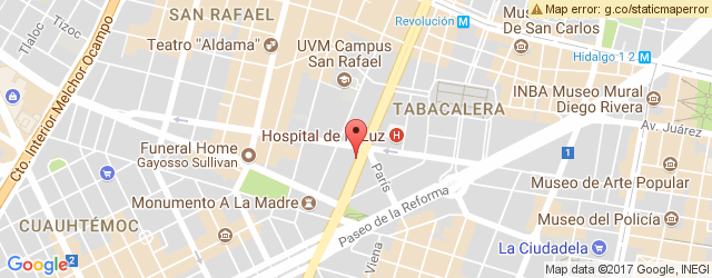 Mapa de ubicación de LA ESPECIAL DE PARÍS