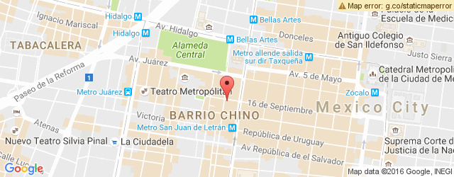 Mapa de ubicación de FONDA SANTA RITA, CENTRO