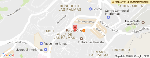 Mapa de ubicación de EL REY DEL FALAFEL, INTERLOMAS