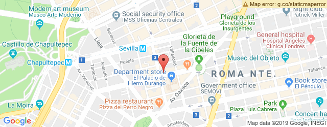 Mapa de ubicación de IMBRANATO CAFFÉ, DURANGO