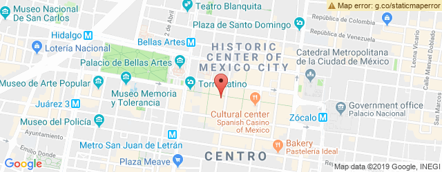 Mapa de ubicación de KRISPY KREME, MADERO