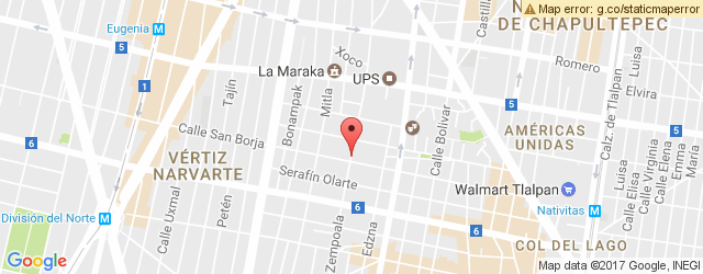 Mapa de ubicación de CAFETERÍA EL LUGAR