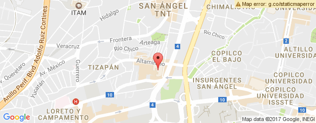 Mapa de ubicación de TAMALLI, PLAZA LORETO