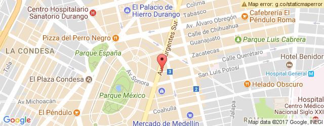 Mapa de ubicación de UMMO, MERCADO ROMA