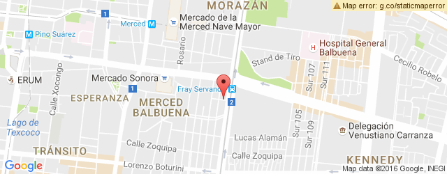 Mapa de ubicación de PAN PIZZA, BALBUENA