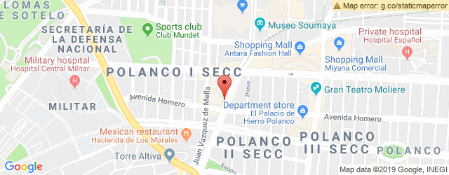 Mapa de ubicación de CHILTEPINO´S WINGS, POLANCO