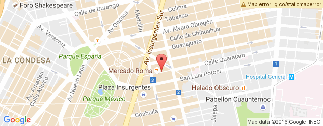 Mapa de ubicación de FRENCH DIP, MERCADO ROMA