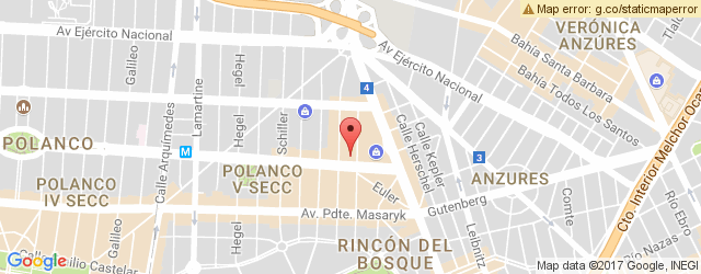 Mapa de ubicación de RED LOBSTER, POLANCO