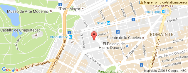 Mapa de ubicación de LOS AMANTES CAFÉ & BISTRO