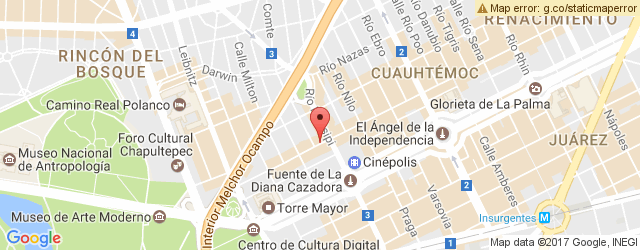 Mapa de ubicación de LA CASA DE LAS ENCHILADAS, RÍO LERMA