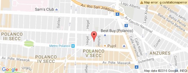 Mapa de ubicación de MOOYAH, POLANCO