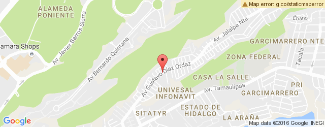 Mapa de ubicación de DANIELO'S PIZZA, JALAPA