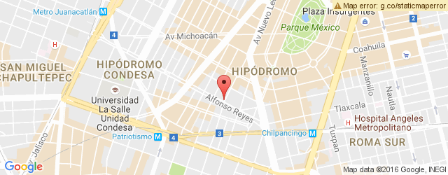 Mapa de ubicación de PELTRE LONCHERÍA, CONDESA