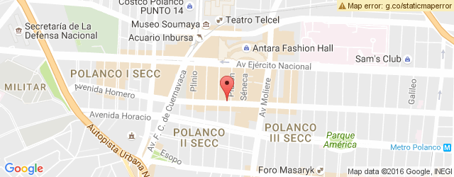Mapa de ubicación de THRIFTY, RÍO PANUCO