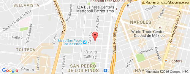 Mapa de ubicación de PIZZAS ANTONIO SAN PEDRO