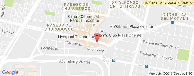 Mapa de ubicación de BRASILEIRÍSSIMO, TEZONTLE