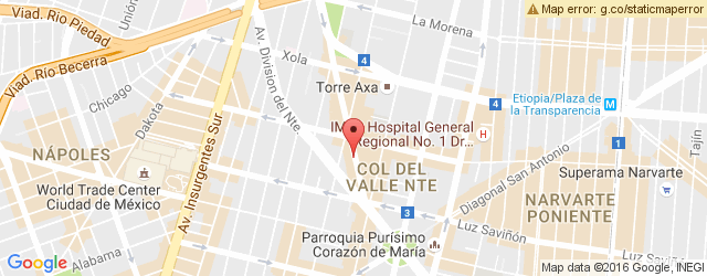 Mapa de ubicación de MILACRO, DEL VALLE