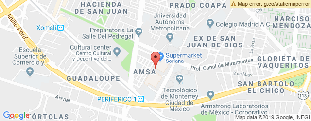 Mapa de ubicación de PANDA EXPRESS, MEGA COAPA