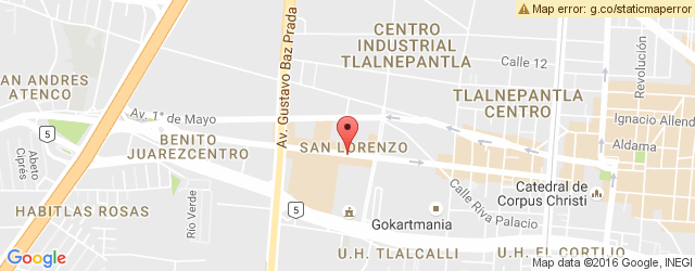 Mapa de ubicación de EL 10, TLALNEPANTLA