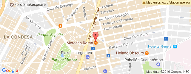 Mapa de ubicación de LA CERVECERÍA DE BARRIO, MERCADO ROMA