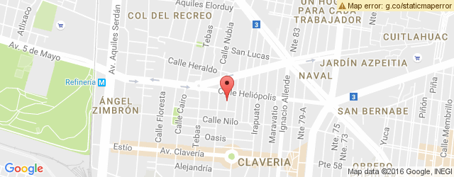 Mapa de ubicación de EL CHORISITO DE CLAVERÍA