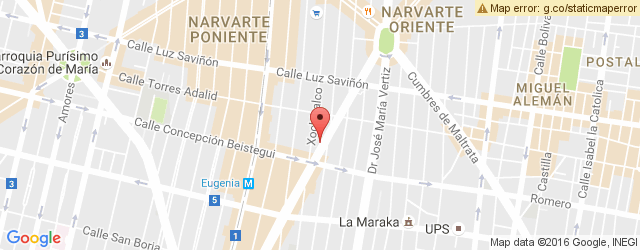 Mapa de ubicación de TACOS DON MANOLITO, NARVARTE