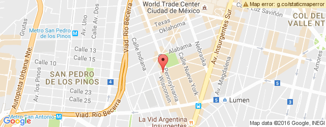 Mapa de ubicación de DOMINO'S PIZZA, NÁPOLES