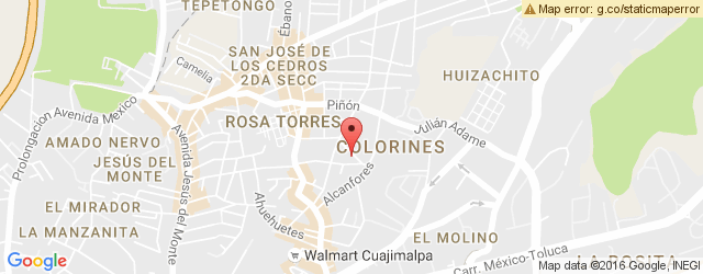 Mapa de ubicación de EL RINCÓN GOURMET, SAN JOSÉ