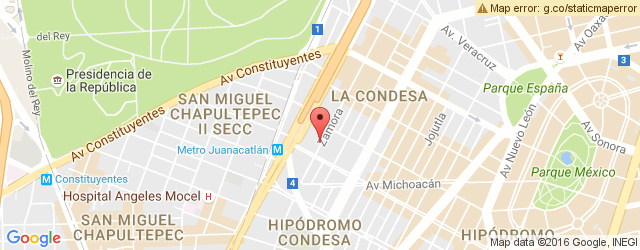 Mapa de ubicación de CAFETERÍA CONDESA