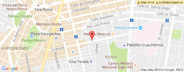 Mapa de ubicación de CASA ROMA