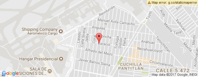 Mapa de ubicación de EL CARACOL, VENUSTIANO CARRANZA